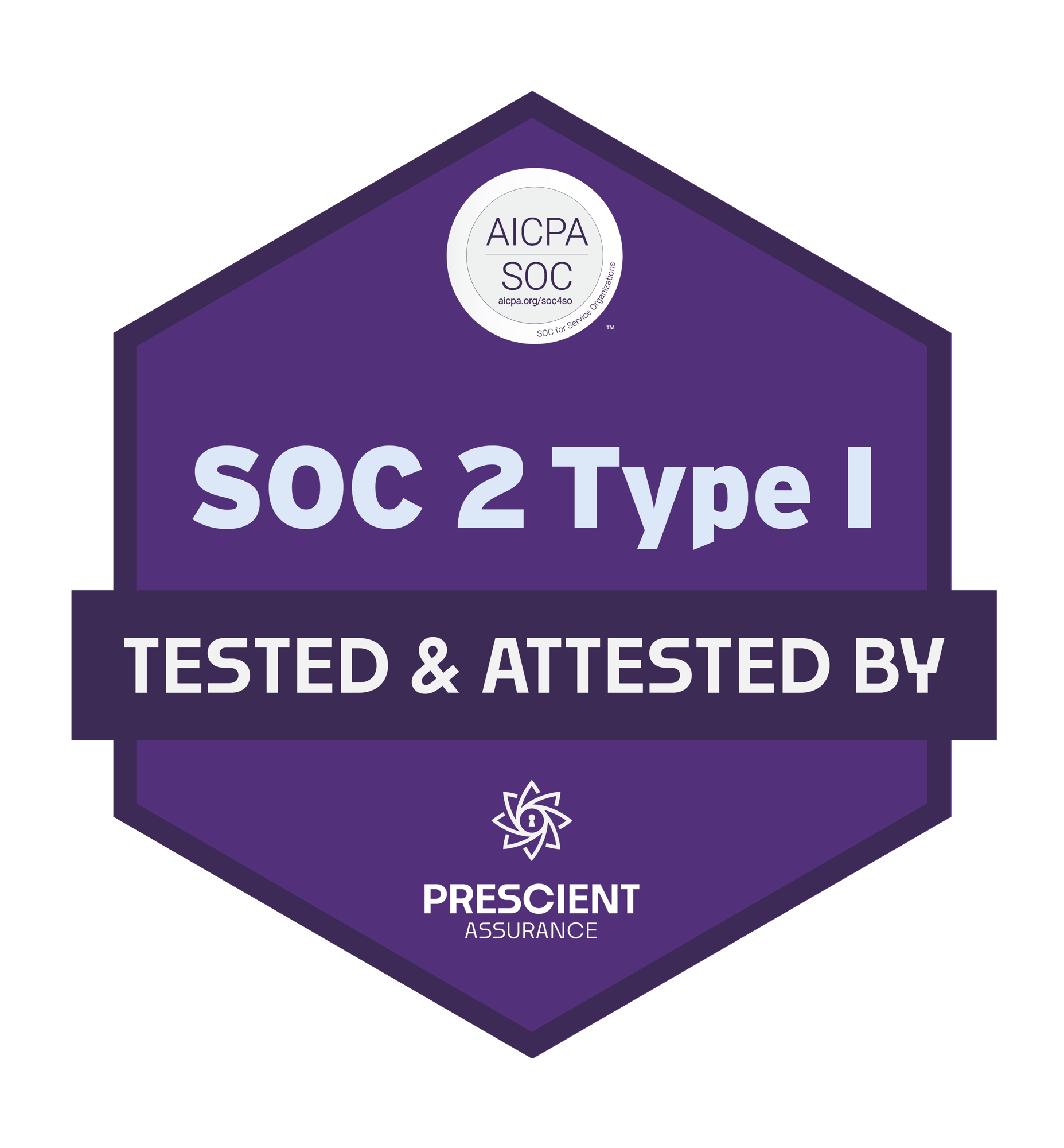 Prescient SOC 2 Type 1 Badge[92][76] (1)