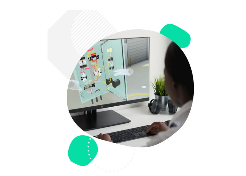 Person using Facilitate easy creation tools